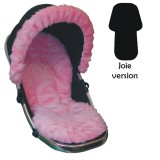 Seat Liner to fit Joie Pushchairs - Baby Pink Faux Fur